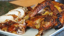 Grilled Holiday Turkey with Apple Ale Reduction