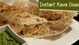 Instant Rava Dosa Recipe / Quick Semolina Dosa Recipe / South Indian Cuisine / Ruchi's Kitchen